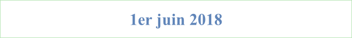 1er juin 2018