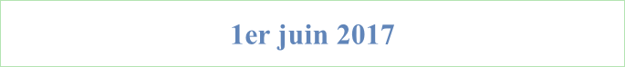 1er juin 2017